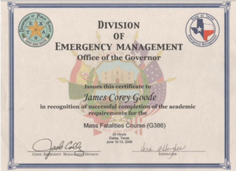 Division Of Emergency Management